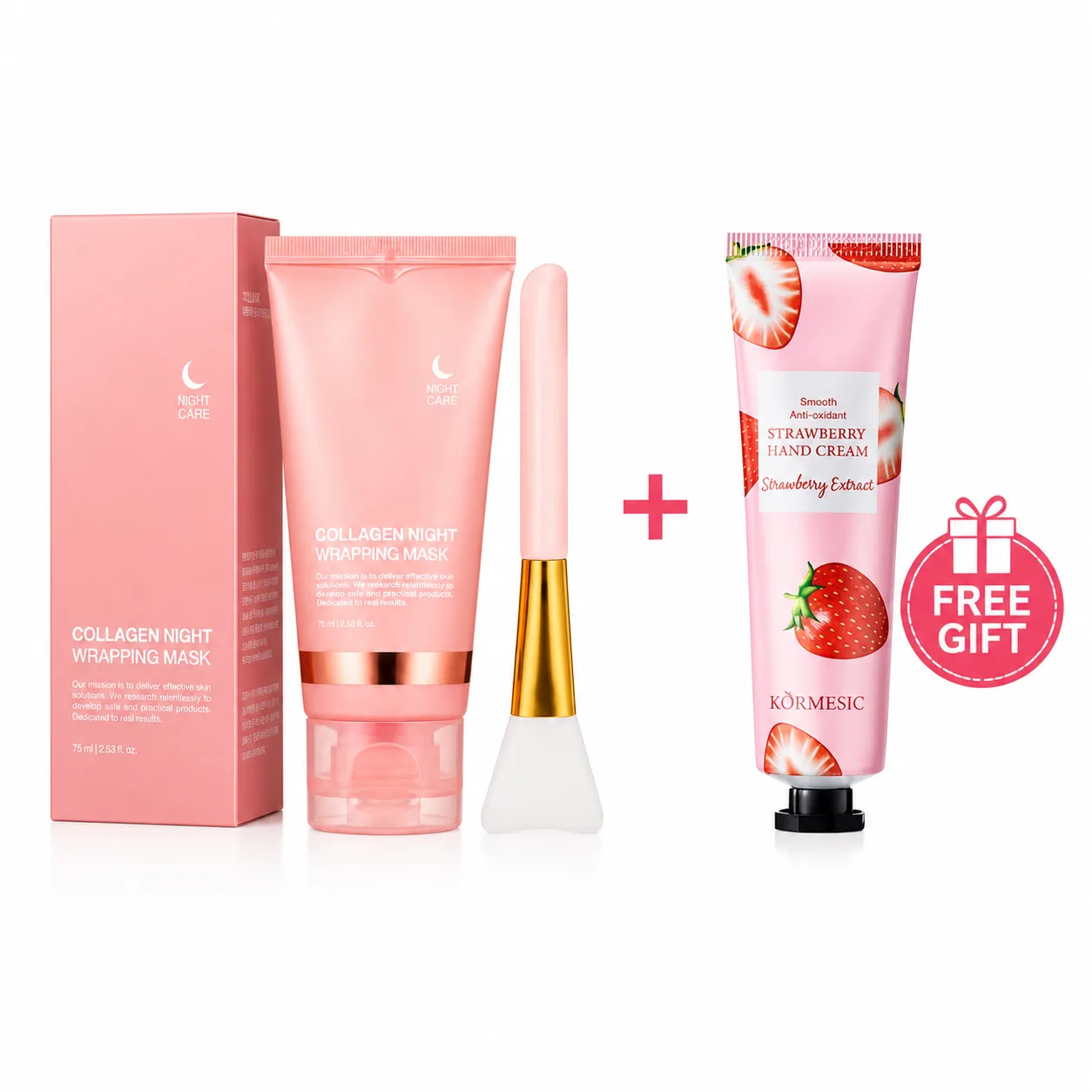 Glow Mask collagen night wrapping mask product packaging